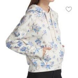 Rag & Bone City Floral Print Organic Cotton Hoodie Sweatshirt XS